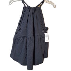 American Eagle Outfitters Halter String Tank Top Black Relaxed Women's Sz XS NWT